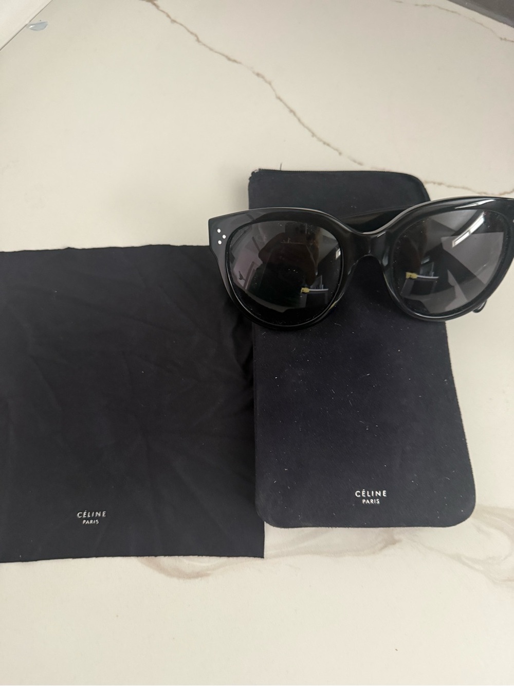 Black Cat-Eye Sunglasses - Women's Designer Shades